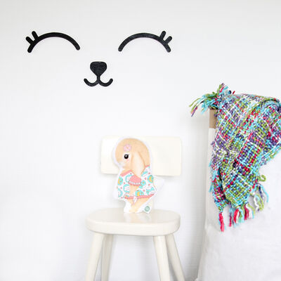 Smiley black wall deco2
